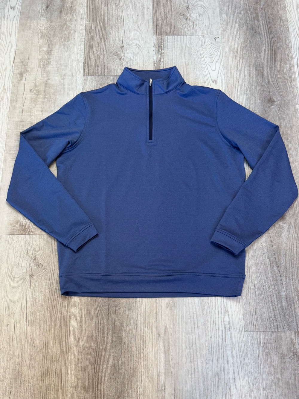 Peter Millar Perth Mélange Performance Quarter -Zip Mens M Sport Navy